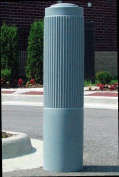 Ribbed 10" Bollard Cover - Parking Posts