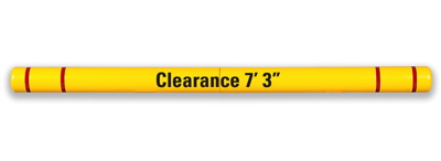 Clearance Bar - 5" X 80" For Parking Lots - TrafficProtectors.com